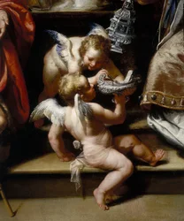 Das Altarbild der Madonna des Schnees (Detail)